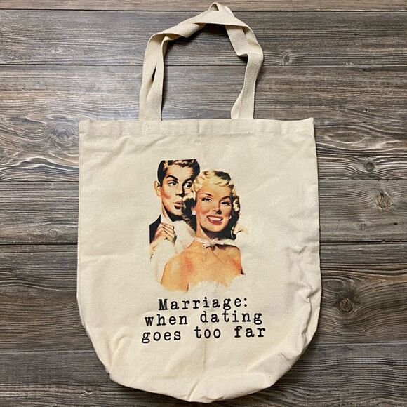 Vintage Canvas Tote eco bags She Got What She Wanted Journal handbag - Picture 1 of 6